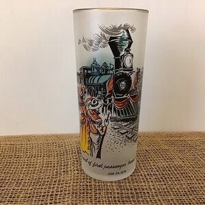 Vintage 50’s Colorado Centennial Commemorative First Passenger Train Glass